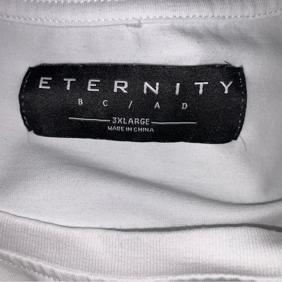 Eternity Men's "White" Diamonds Dancing Icons Short Sleeve Tee size 3X - Picture 5 of 11